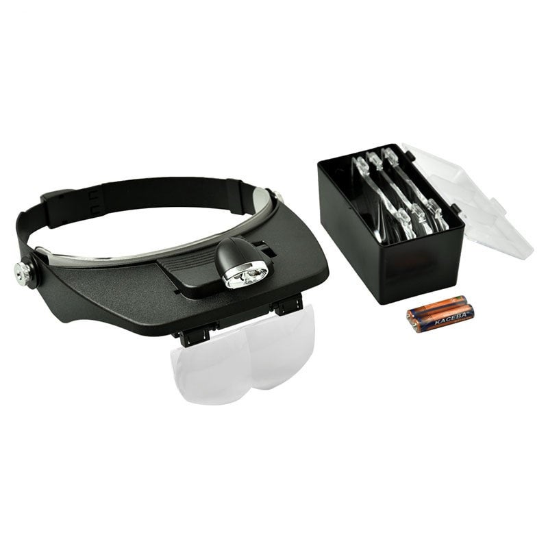 Headband Magnifier Tool with LED Lights